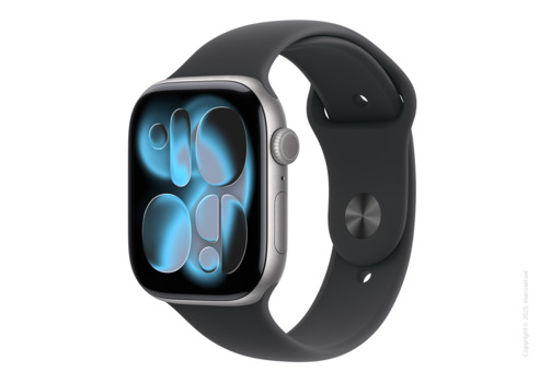 Apple Watch Series 11 GPS + Cellular 46mm Space Grey Aluminium Case with Black Sport Band - M/L