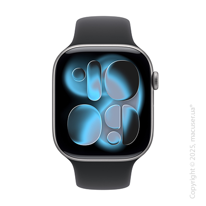 Apple Watch Series 11 GPS 42mm Space Grey Aluminium Case with Black Sport Band - S/M