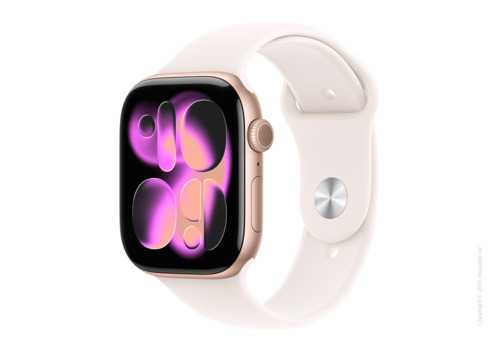 Apple Watch Series 11 GPS 42mm Rose Gold Aluminium Case with Light Blush Sport Band - S/M