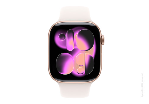 Apple Watch Series 11 GPS 42mm Rose Gold Aluminium Case with Light Blush Sport Band - S/M