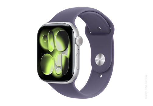 Apple Watch Series 11 GPS 42mm Silver Aluminium Case with Purple Fog Sport Band - M/L