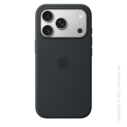 iPhone 17 Pro Max Silicone Case with MagSafe – Black