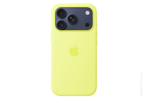 iPhone 17 Pro Max Silicone Case with MagSafe – Neon Yellow