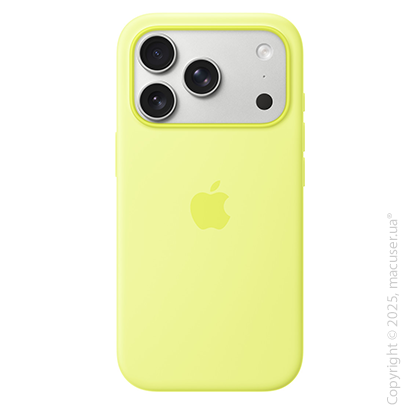 iPhone 17 Pro Max Silicone Case with MagSafe – Neon Yellow