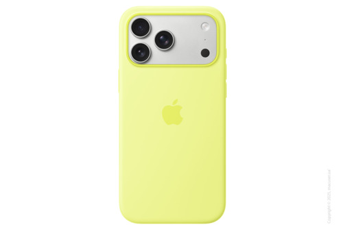 iPhone 17 Pro Max Silicone Case with MagSafe – Neon Yellow