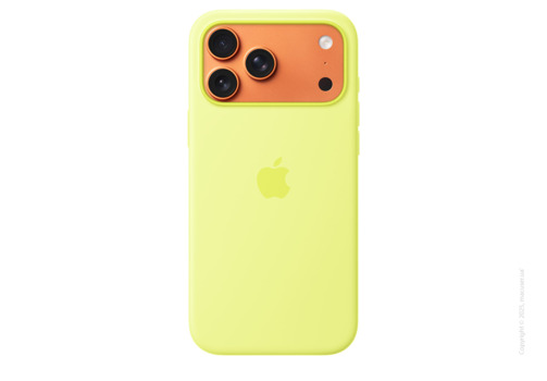 iPhone 17 Pro Max Silicone Case with MagSafe – Neon Yellow