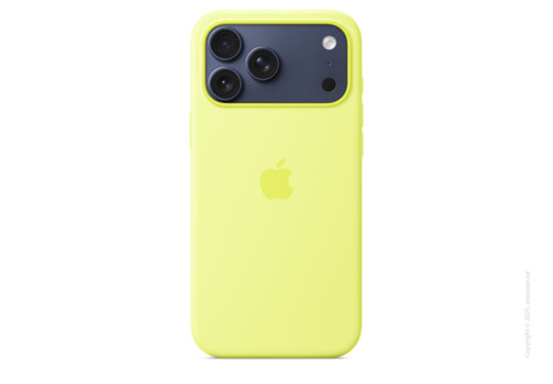 iPhone 17 Pro Max Silicone Case with MagSafe – Neon Yellow