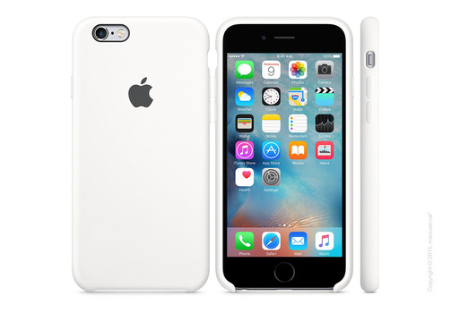 Чехол Apple iPhone 6/6s Plus Silicone Case, White