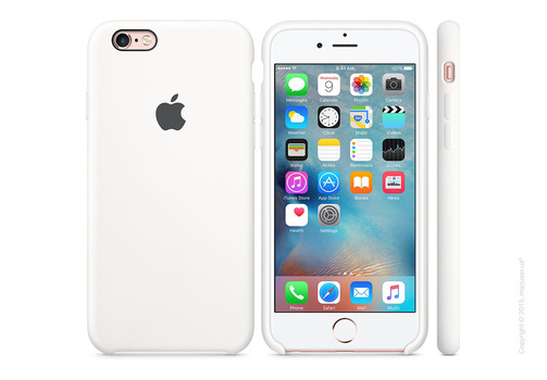 Чехол Apple iPhone 6/6s Plus Silicone Case, White