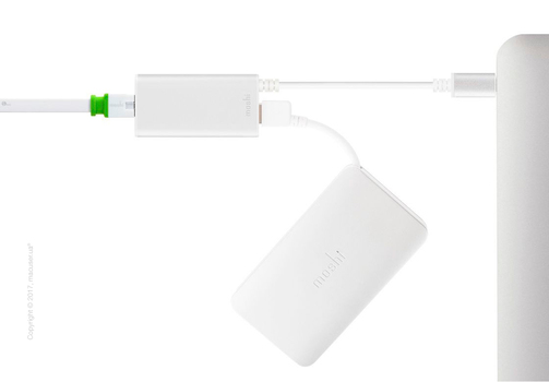 Адаптер Moshi USB-C to Gigabit Ethernet Adapter
