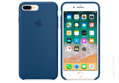Чехол Apple iPhone 8 Plus/7 Plus Silicone Case, Blue Cobalt Copy