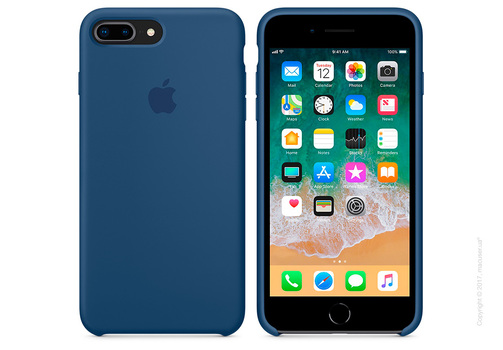Чехол Apple iPhone 8 Plus/7 Plus Silicone Case, Blue Cobalt Copy