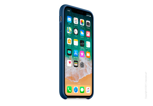Чехол iPhone X Silicone Case - Blue Cobalt Copy