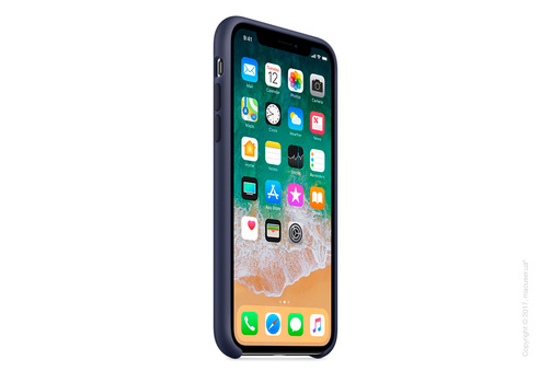 Чехол iPhone X Silicone Case - Midnight Blue Copy