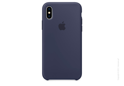 Чехол iPhone X Silicone Case - Midnight Blue Copy