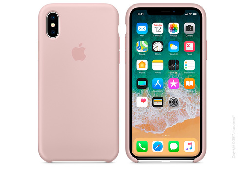 Чехол iPhone X Silicone Case - Pink Sand Copy