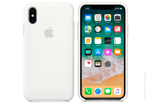 Чехол iPhone X Silicone Case - White Copy