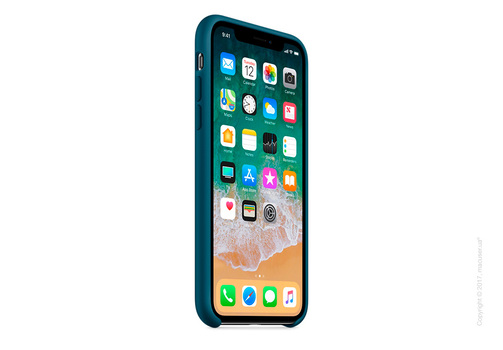 Чехол iPhone X Silicone Case - Cosmos Blue