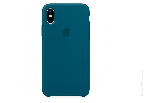Чехол iPhone X Silicone Case - Cosmos Blue