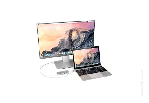 Адаптер Satechi Type-C Multi-Port Adapter 4K With Ethernet V2 Silver