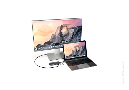 Адаптер Satechi Type-C Multi-Port Adapter 4K With Ethernet V2 Space Gray