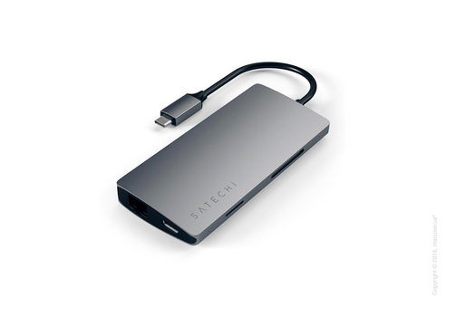 Адаптер Satechi Type-C Multi-Port Adapter 4K With Ethernet V2 Space Gray