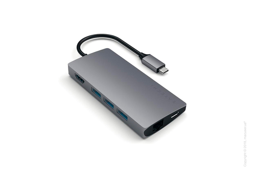 Адаптер Satechi Type-C Multi-Port Adapter 4K With Ethernet V2 Space Gray