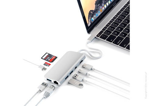 Адаптер Satechi Aluminium Type-C Multimedia Adapter Silver