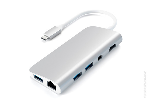Адаптер Satechi Aluminium Type-C Multimedia Adapter Silver