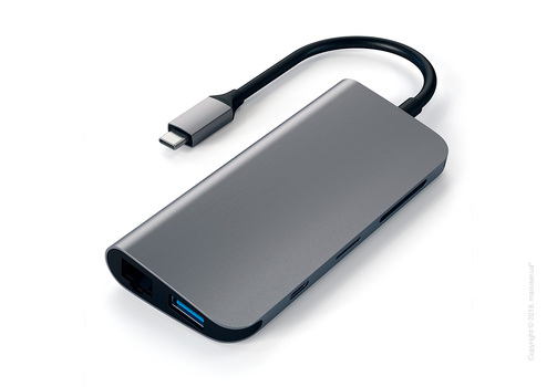 Адаптер Satechi Aluminium Type-C Multimedia Adapter Space Gray