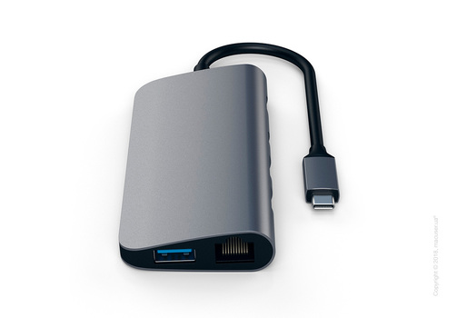 Адаптер Satechi Aluminium Type-C Multimedia Adapter Space Gray