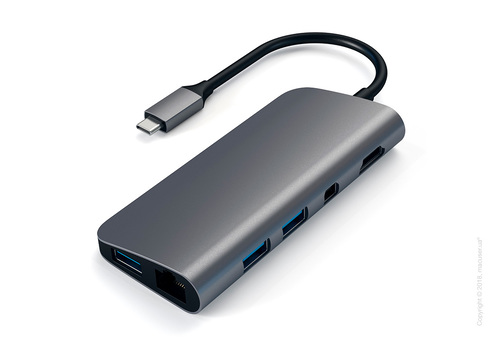 Адаптер Satechi Aluminium Type-C Multimedia Adapter Space Gray