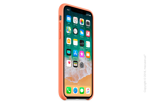 Чехол Apple iPhone X Silicone Case - Peach Copy
