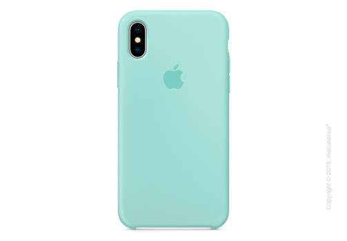 Чехол Apple iPhone X Silicone Case - Marine Green