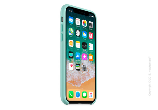 Чехол Apple iPhone X Silicone Case - Marine Green