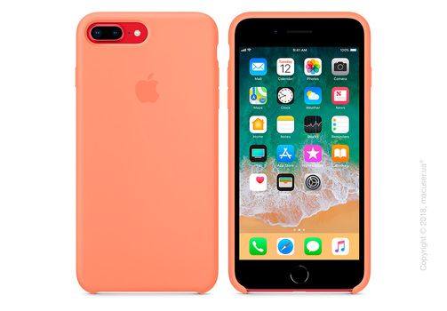 Чехол Apple iPhone 8 Plus/7 Plus Silicone Case - Peach Copy