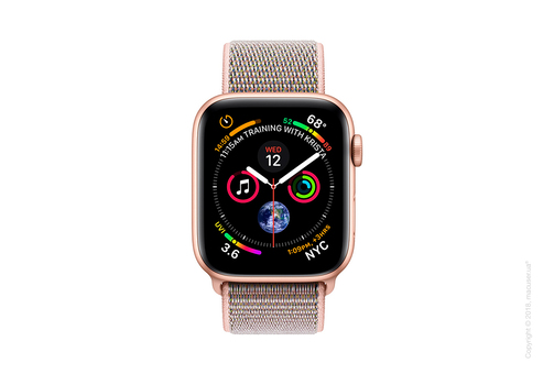 Apple Watch Series 4 GPS 44mm Gold Aluminum Case with Pink Sand Sport Loop