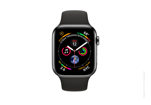 Apple Watch Series 4 GPS + Cellular 40mm Space Black Stainless Steel Case with Black Sport Band