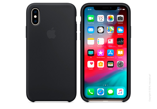 iPhone Xs Silicone Case - Black Copy