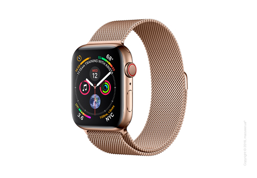 Apple Watch Series 4 GPS + Cellular 40mm Gold Stainless Steel Case with Gold Milanese Loop