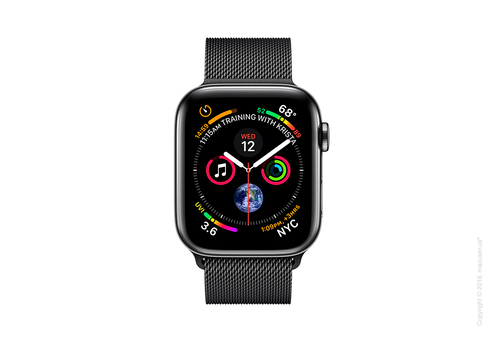 Apple Watch Series 4 GPS + Cellular 40mm Space Black Stainless Steel Case with Space Black Milanese Loop