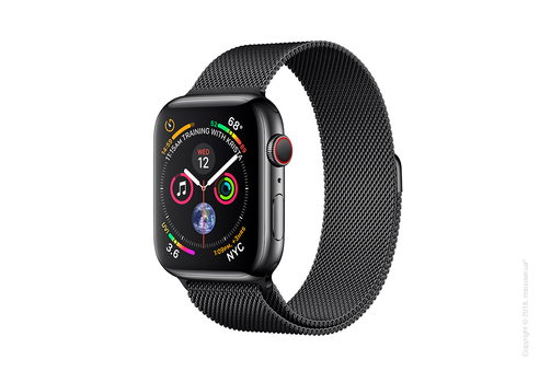 Apple Watch Series 4 GPS + Cellular 40mm Space Black Stainless Steel Case with Space Black Milanese Loop