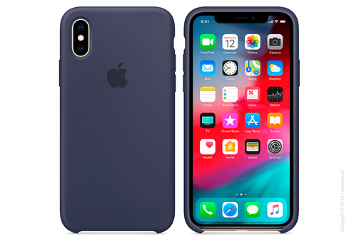 iPhone Xs Max Silicone Case - Midnight Blue Copy