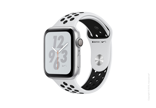 Apple Watch Series 4 GPS 44mm Silver Aluminum Case with Pure Platinum/Black Nike Sport Band