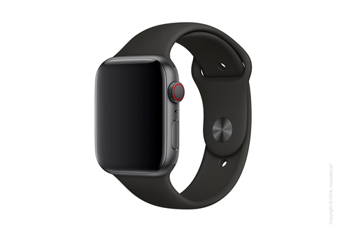 Спортивный ремешок Apple 44mm Black Sport Band - S/M & M/L