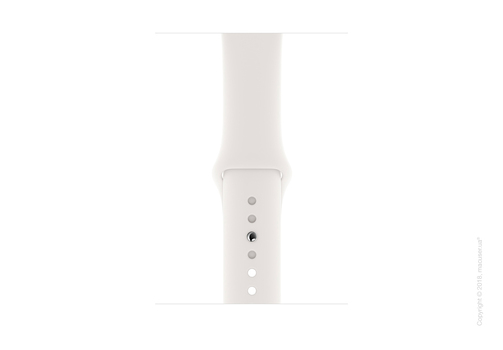 Apple Watch Series 4 GPS, Cellular 40mm Silver Aluminum Case with White Sport Band