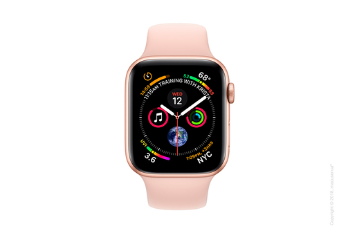 Apple Watch Series 4 GPS + Cellular 44mm Gold Aluminum Case with Pink Sand Sport Band