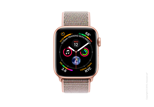 Apple Watch Series 4 GPS + Cellular 44mm Gold Aluminum Case with Pink Sand Sport Loop