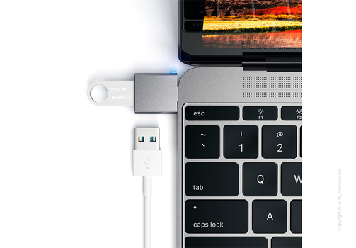 Адаптер Satechi Aluminum Type-C to USB 3.0 Adapter Space Gray