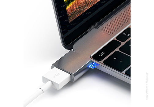Адаптер Satechi Aluminum Type-C to USB 3.0 Adapter Space Gray